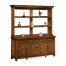 Country Walnut Parquet Welsh Dresser with Strap Handles
