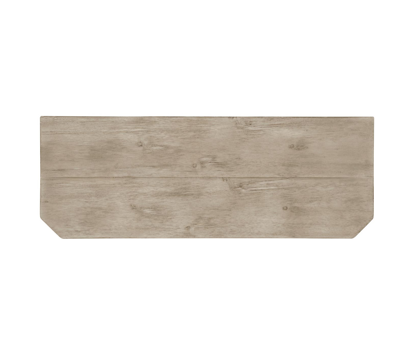 Rustic Grey Low Bookcase with Strap Handles