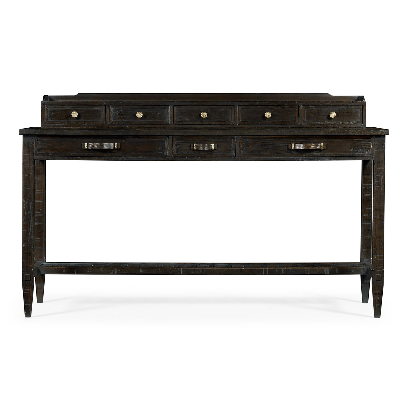 Dark Ale Plank Buffet with Strap Handles