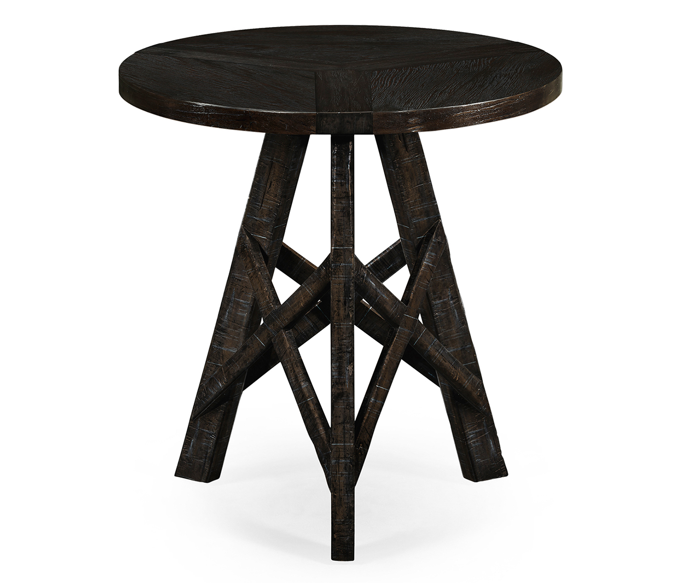 Dark Ale Circular Lamp Table