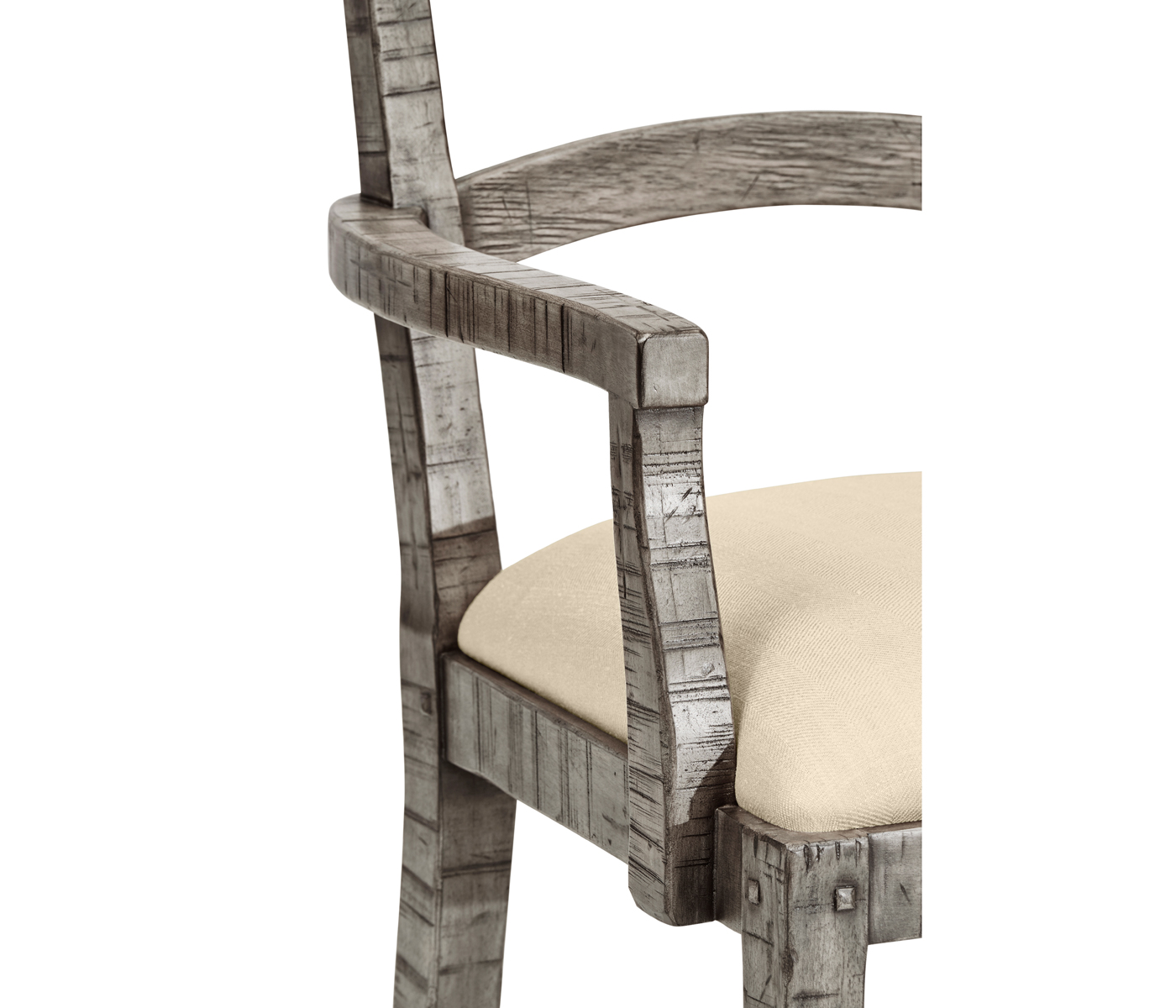 Casual Planked Dining Arm Chair