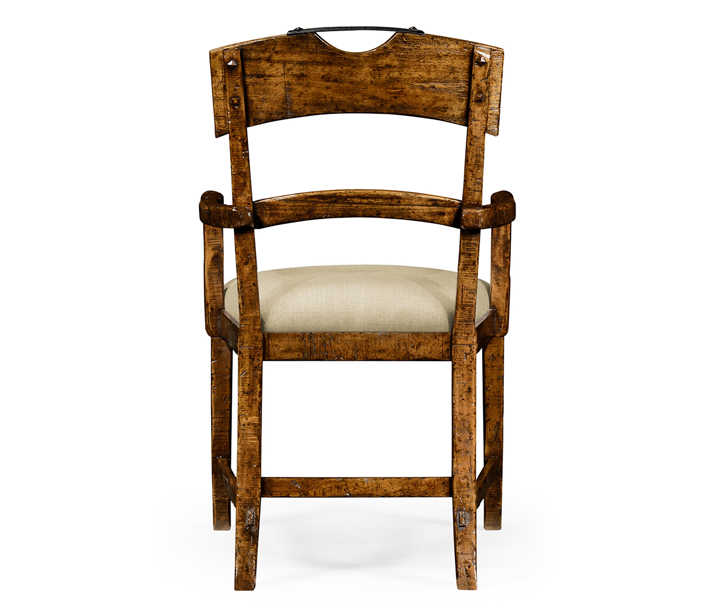 Casual Planked Dining Arm Chair