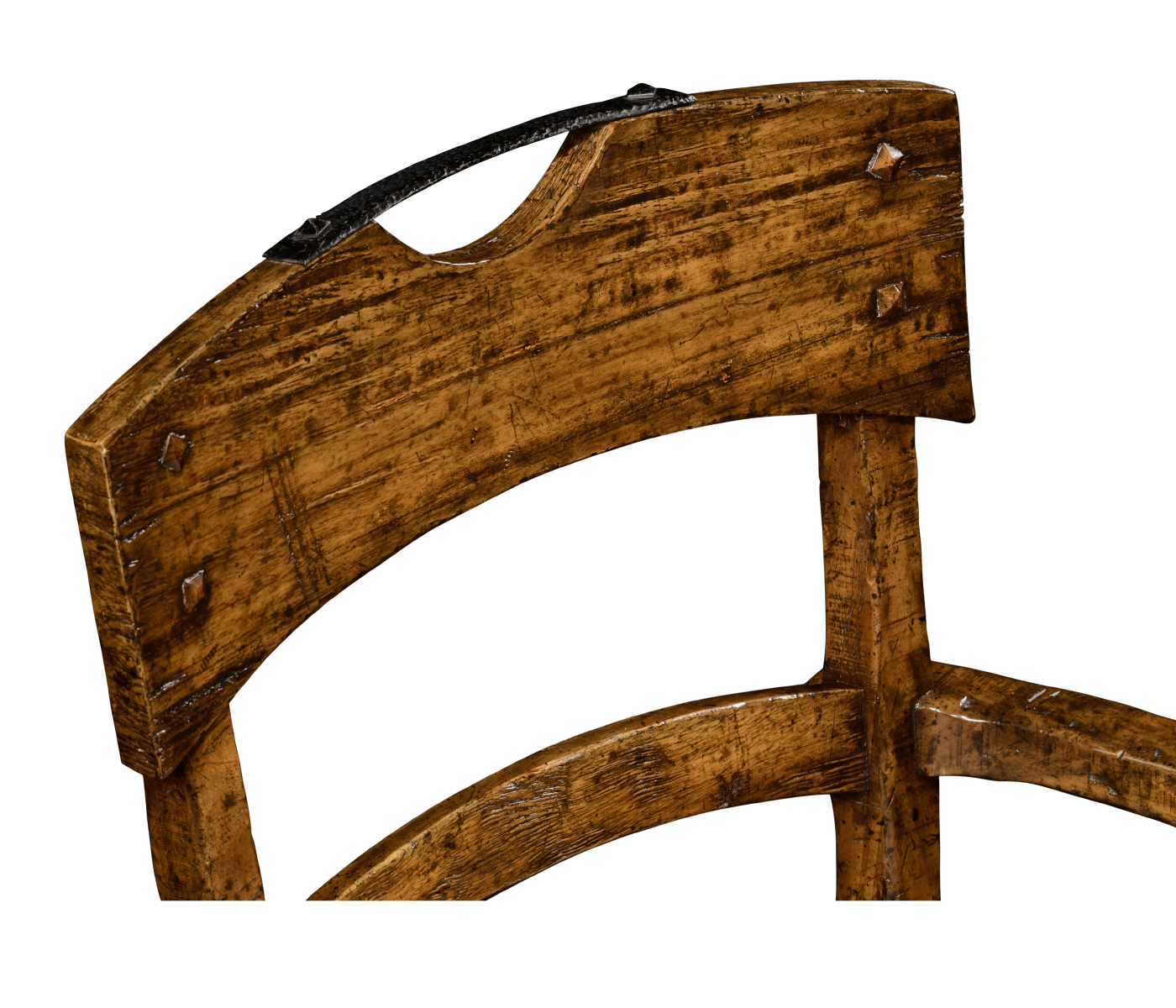 Casual Planked Dining Arm Chair