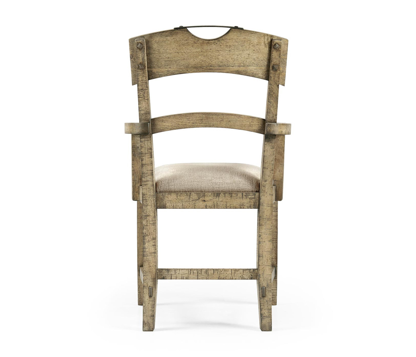 Casual Planked Dining Arm Chair