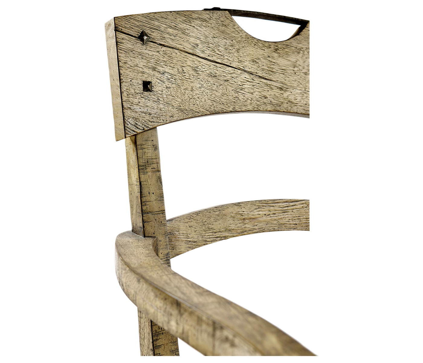 Casual Planked Dining Arm Chair