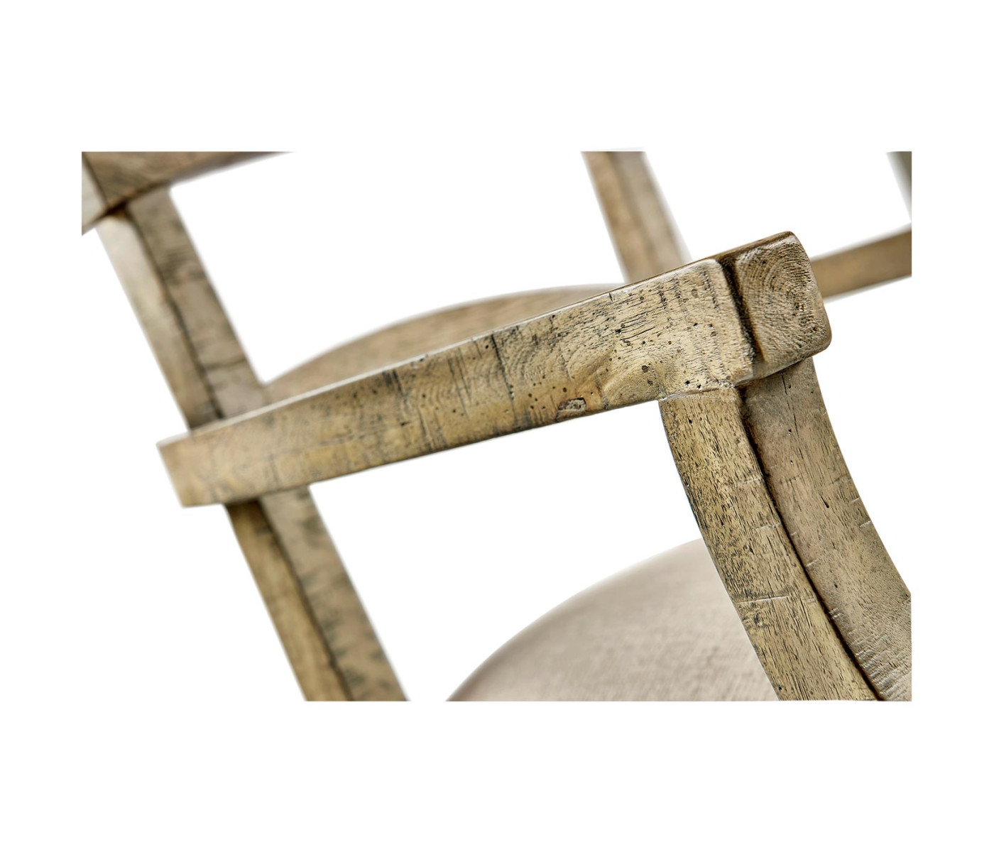 Casual Planked Dining Arm Chair