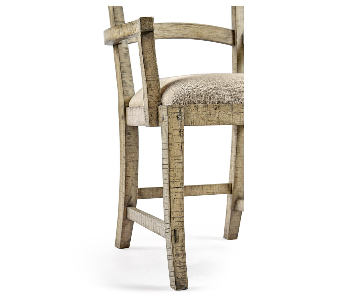 Casual Planked Dining Arm Chair