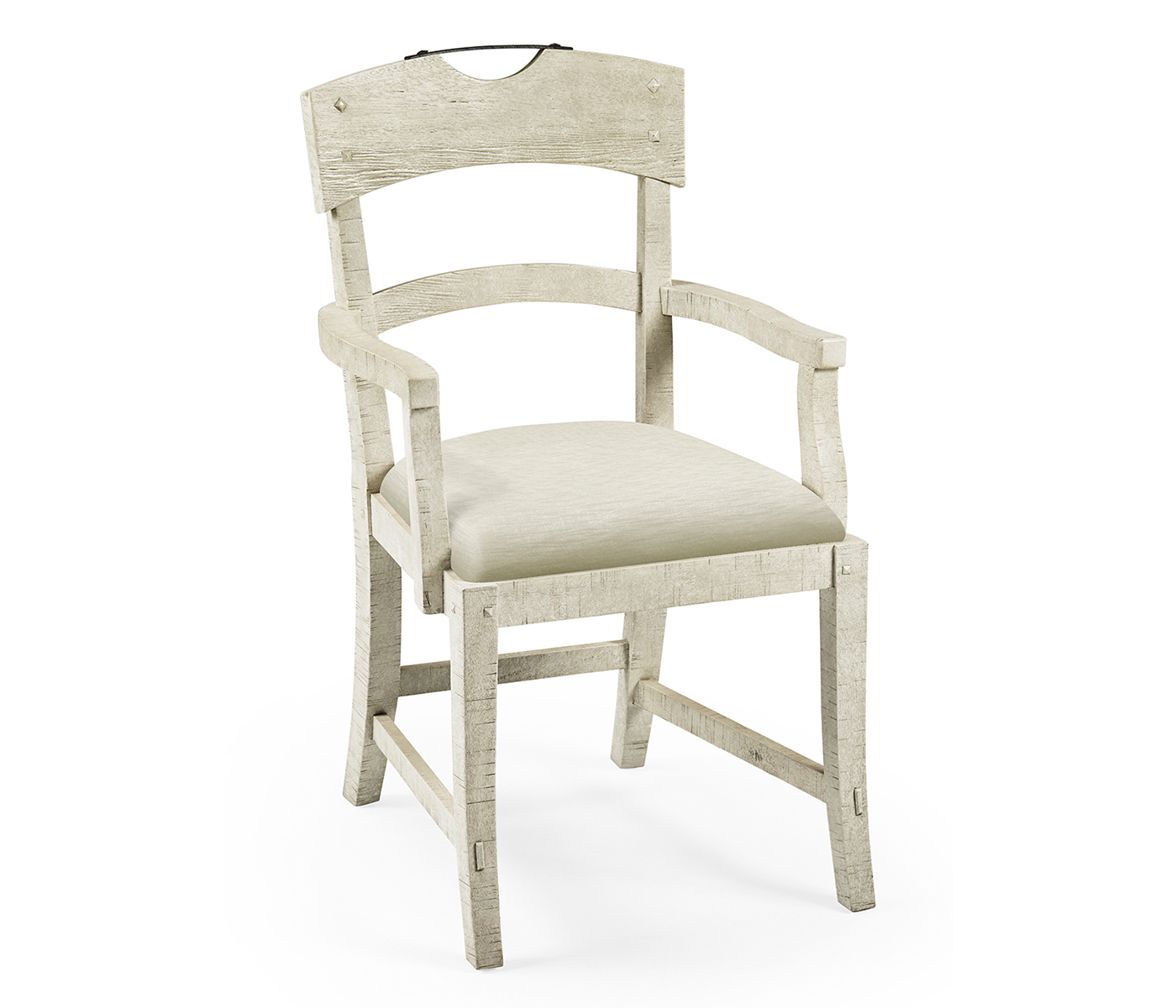 Casual Planked Dining Arm Chair