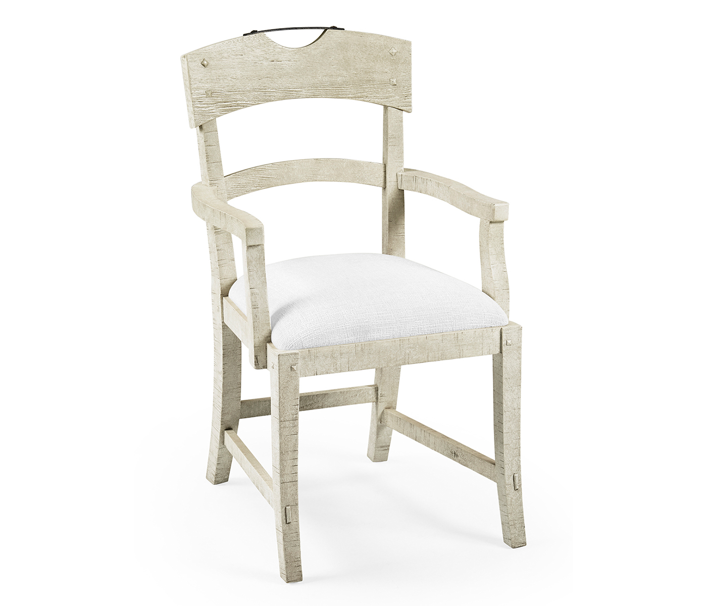 Casual Planked Dining Arm Chair
