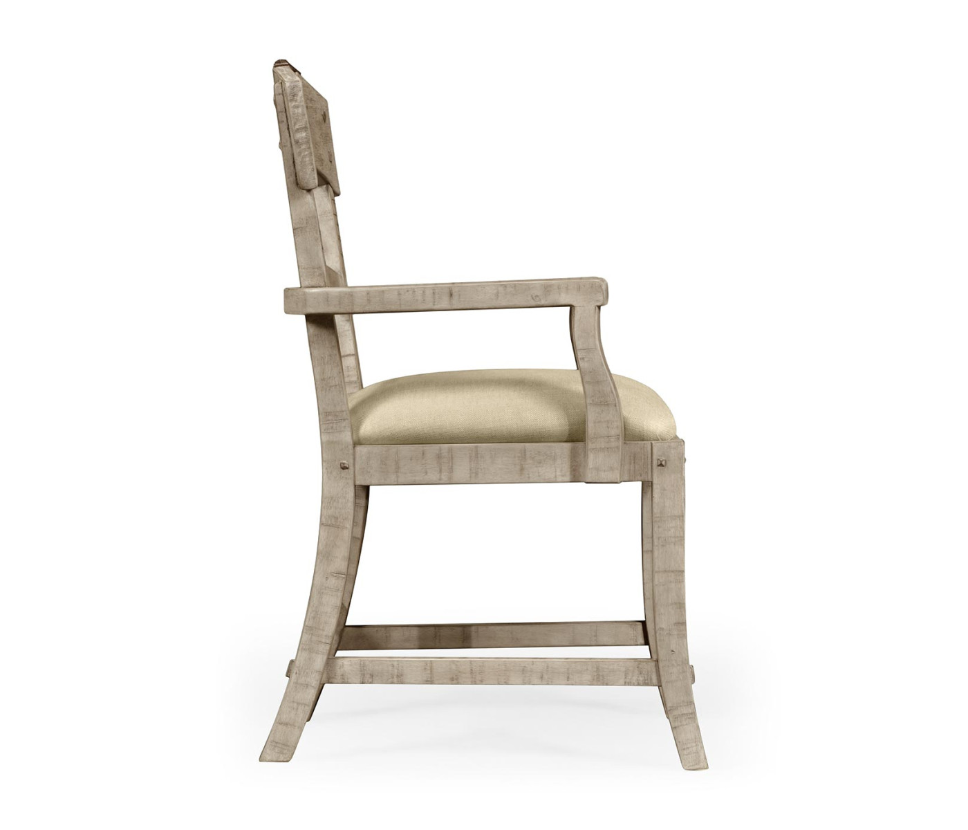 Casual Planked Dining Arm Chair