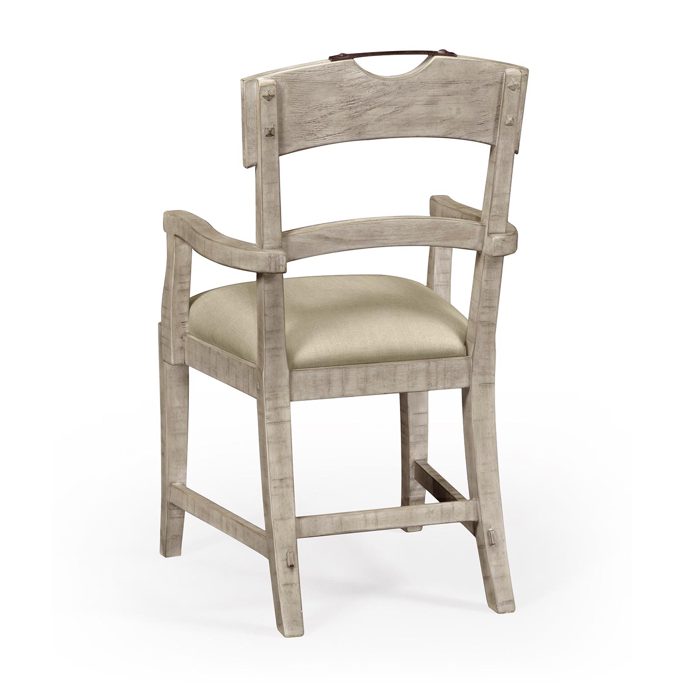 Casual Planked Dining Arm Chair