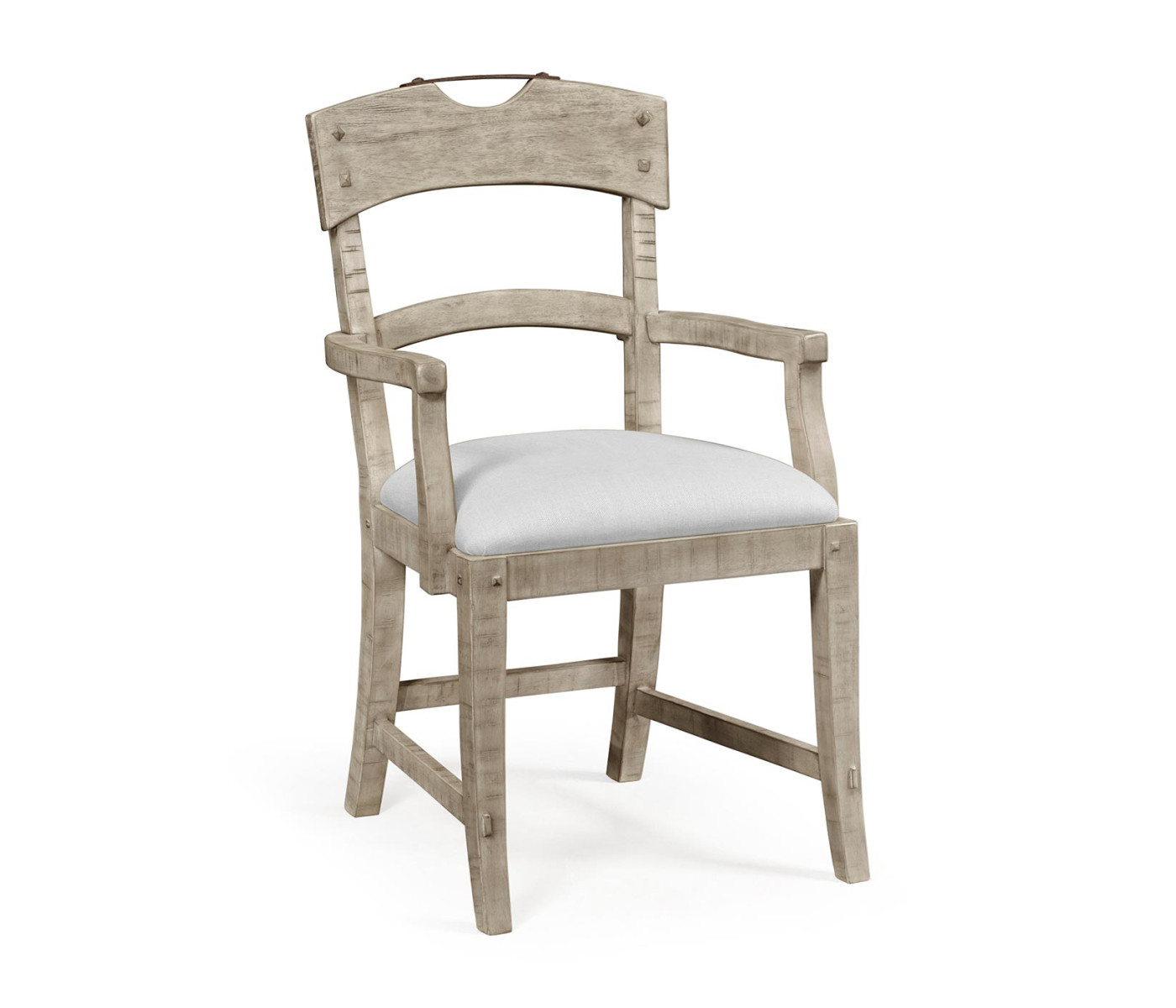 Casual Planked Dining Arm Chair