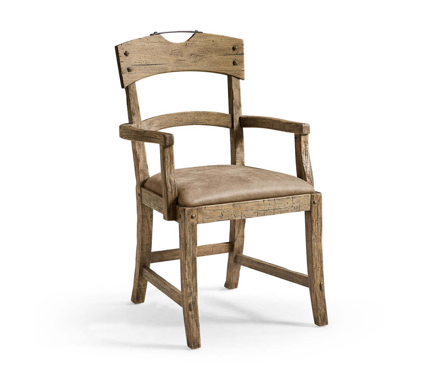 Stone Ridge Leather Dining Arm Chair