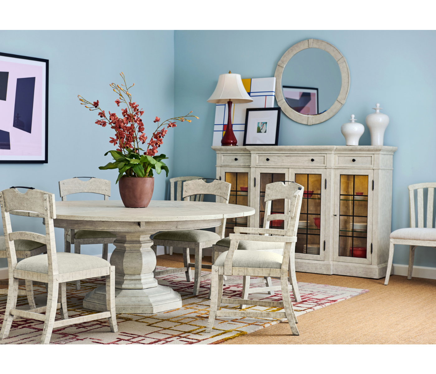 Casual Planked Dining Side Chair