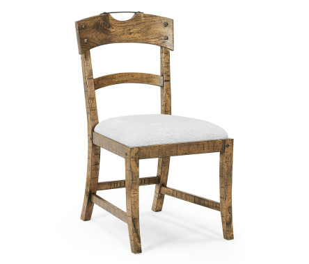 Casual Planked Dining Side Chair