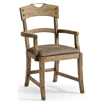 Stone Ridge Leather Dining Arm Chair