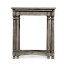 Antique Dark Grey Parquet Nesting Tables with Contrast Inlay