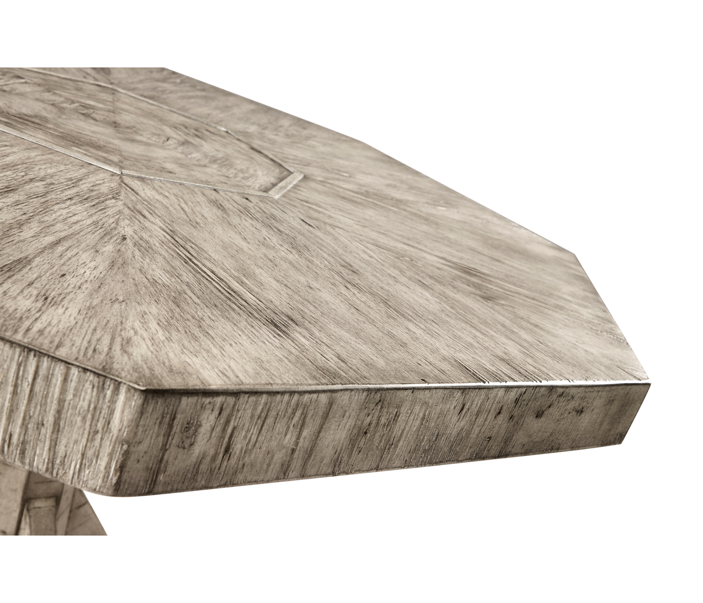 Octagonal Rustic Grey Centre Table