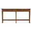 Country Walnut Four Drawer Console