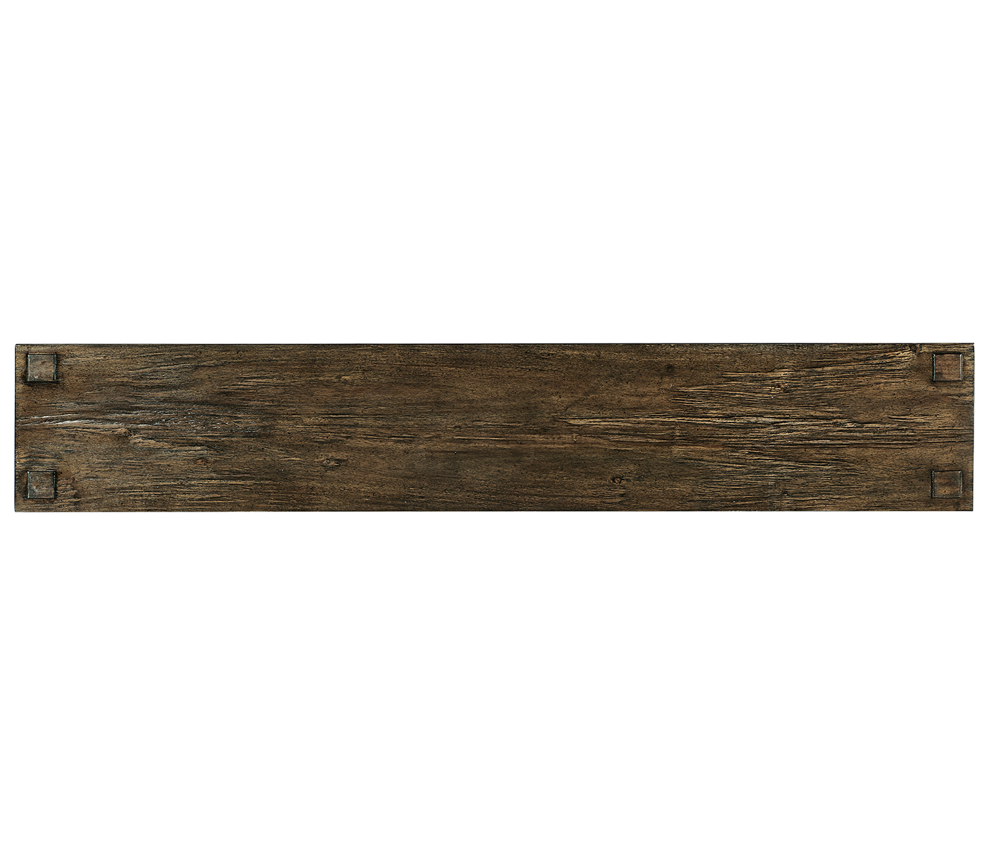 Dark Driftwood Four Drawer Console