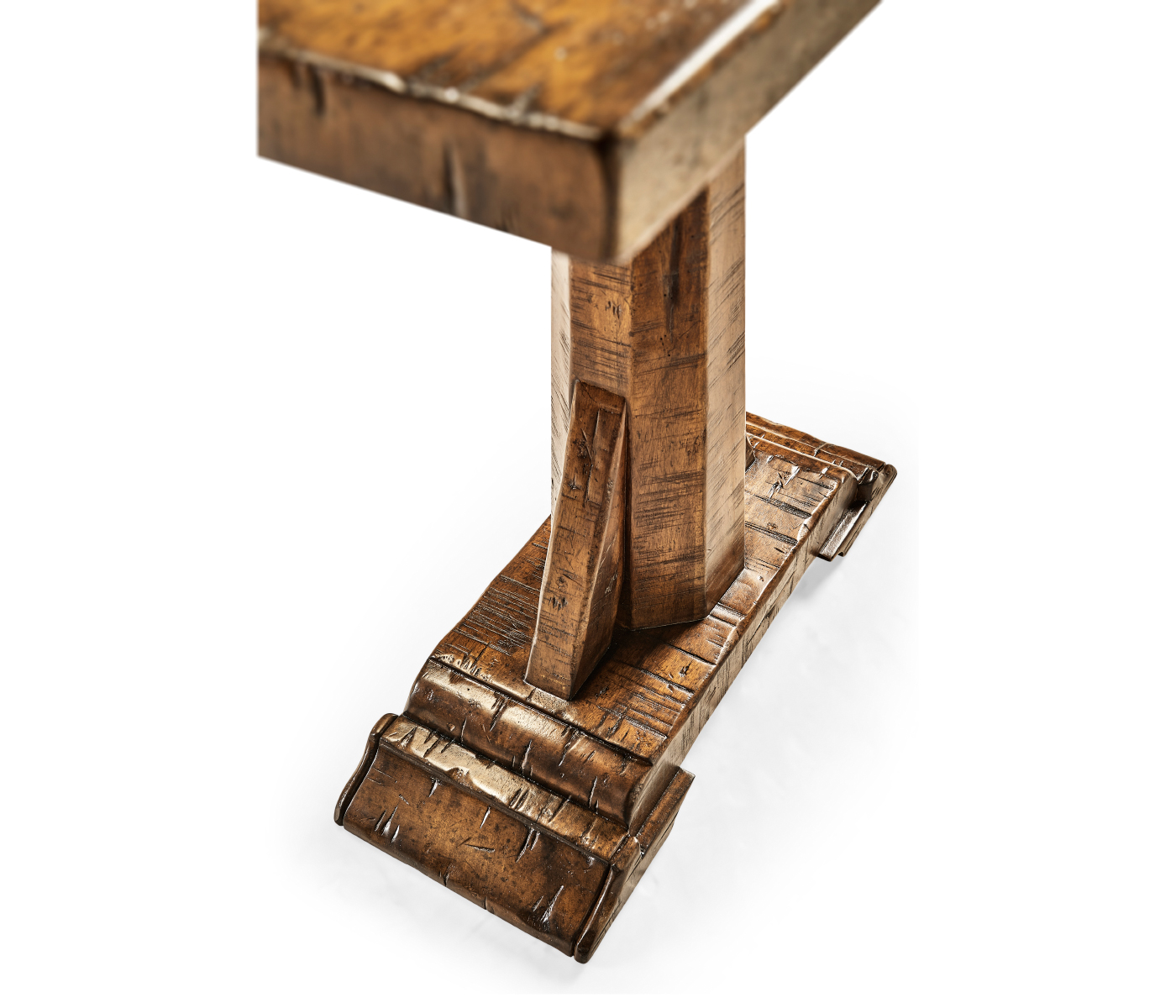 Country Walnut Rectangular Side Table