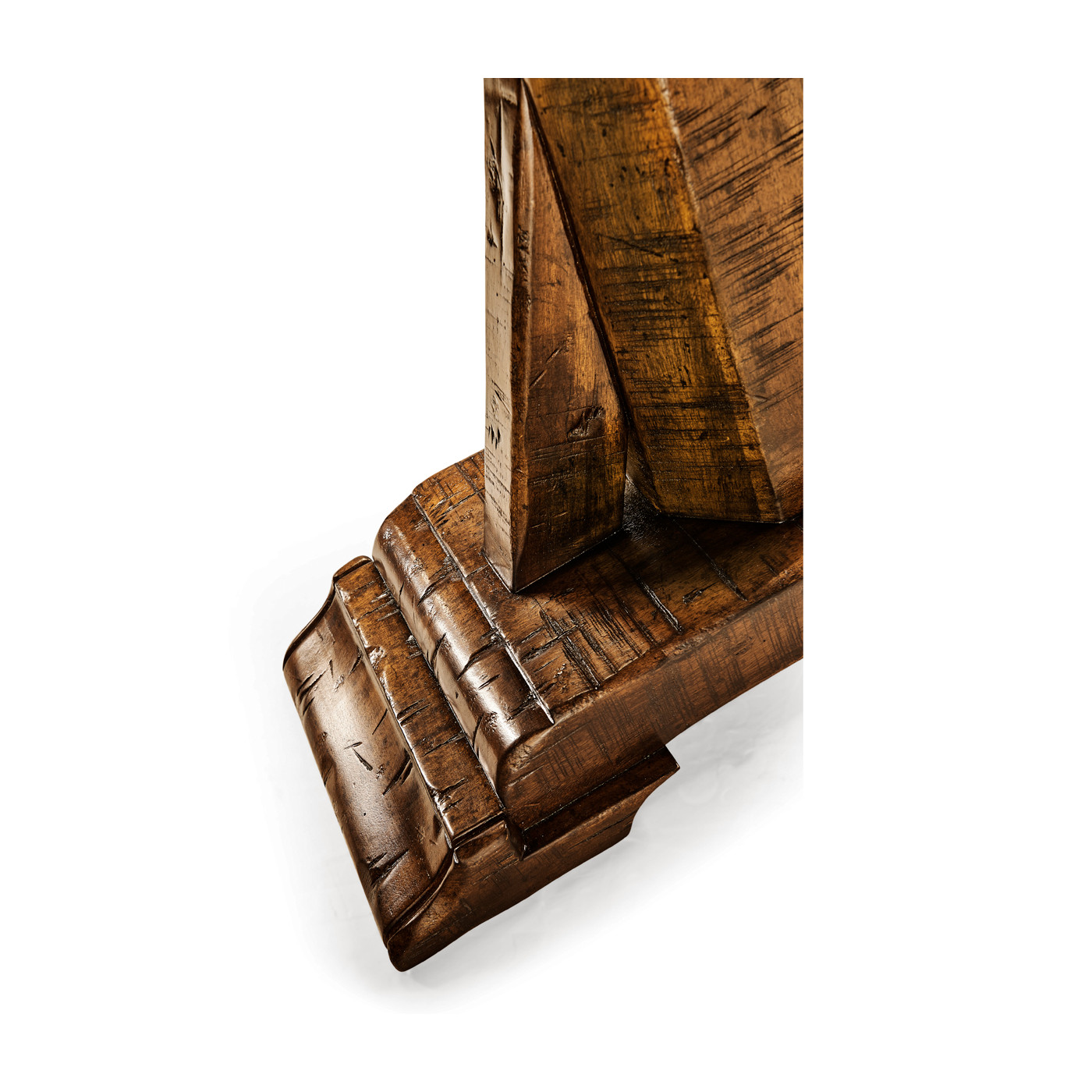 Country Walnut Rectangular Side Table