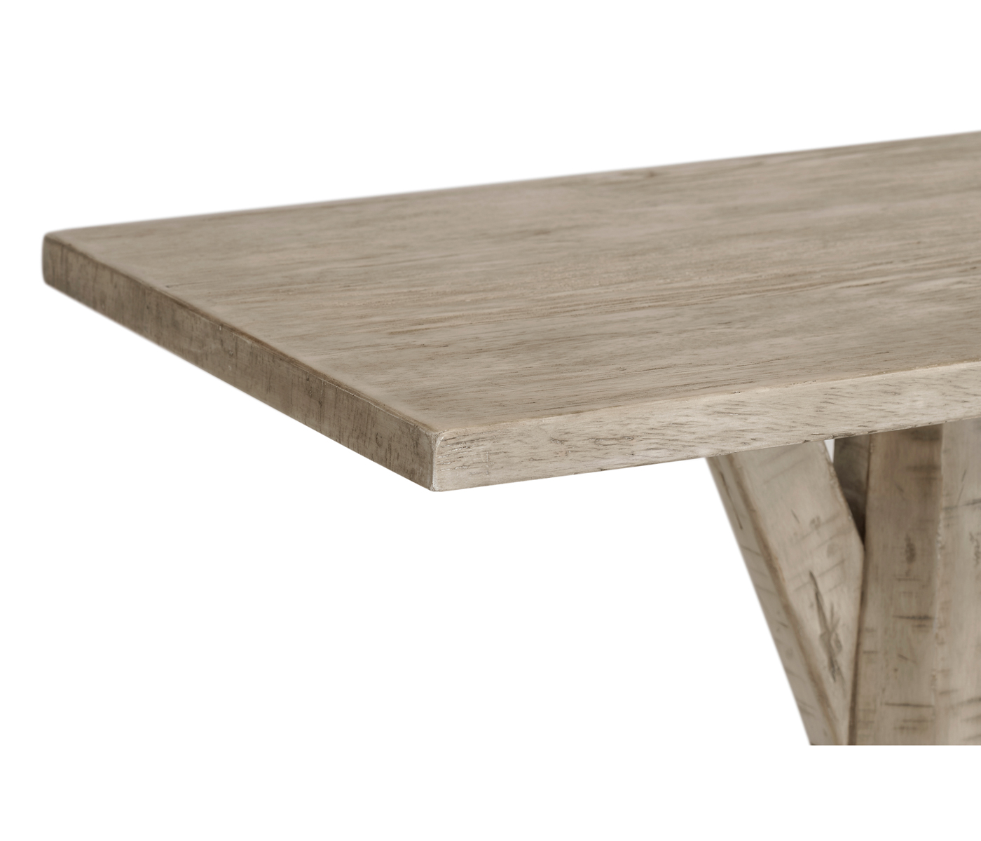 Rustic Grey Rectangular Side Table