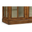 Plank Country Walnut Fully Glazed Bookcase with Strap Handles