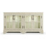 Whitewash Driftwood Parquet Welsh Bookcase with Strap Handles