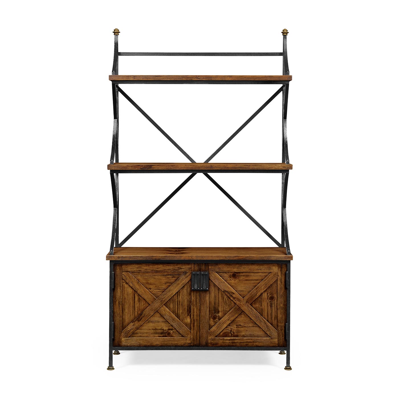 Country Walnut Baker's Rack Étagère