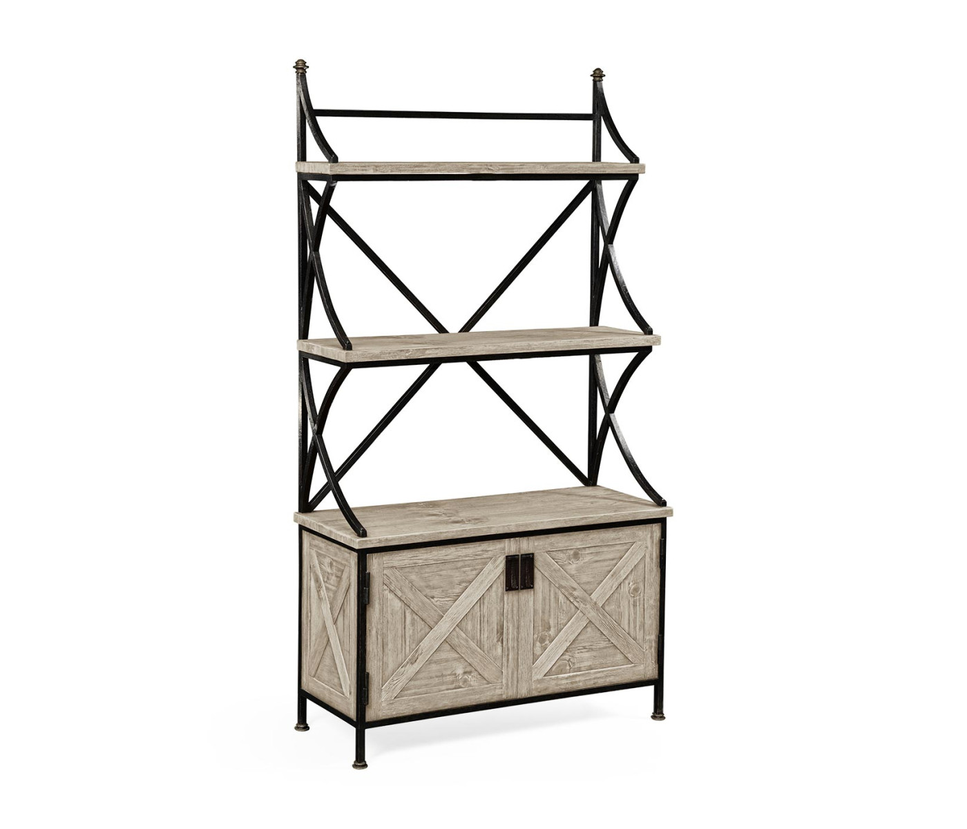 Rustic Grey Baker's Rack Étagère