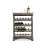 Four-Tier Wine Shelf in Antique Dark Grey