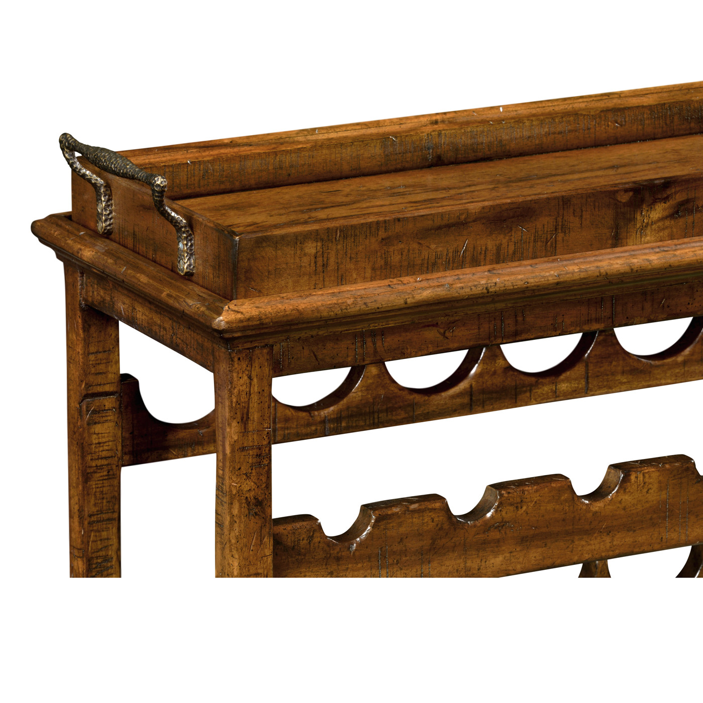 Four-Tier Wine Shelf in Country Walnut