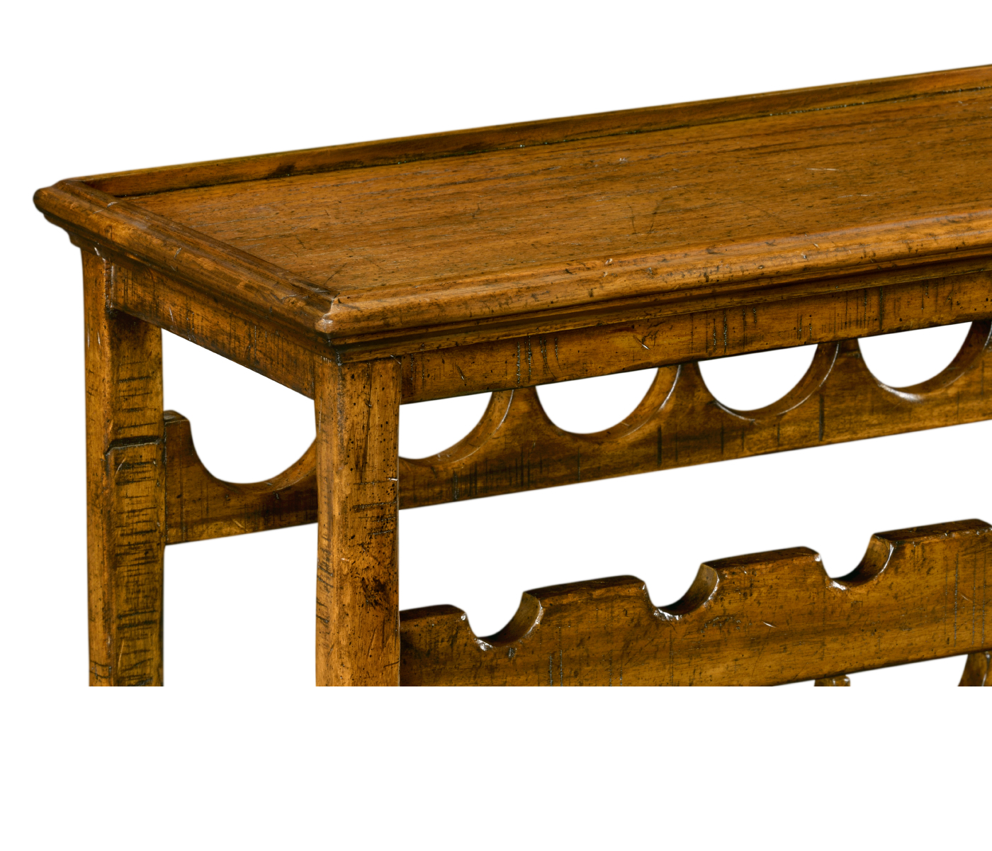 Four-Tier Wine Shelf in Country Walnut