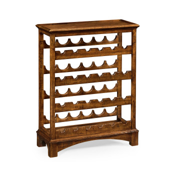 Four-Tier Wine Shelf in Country Walnut