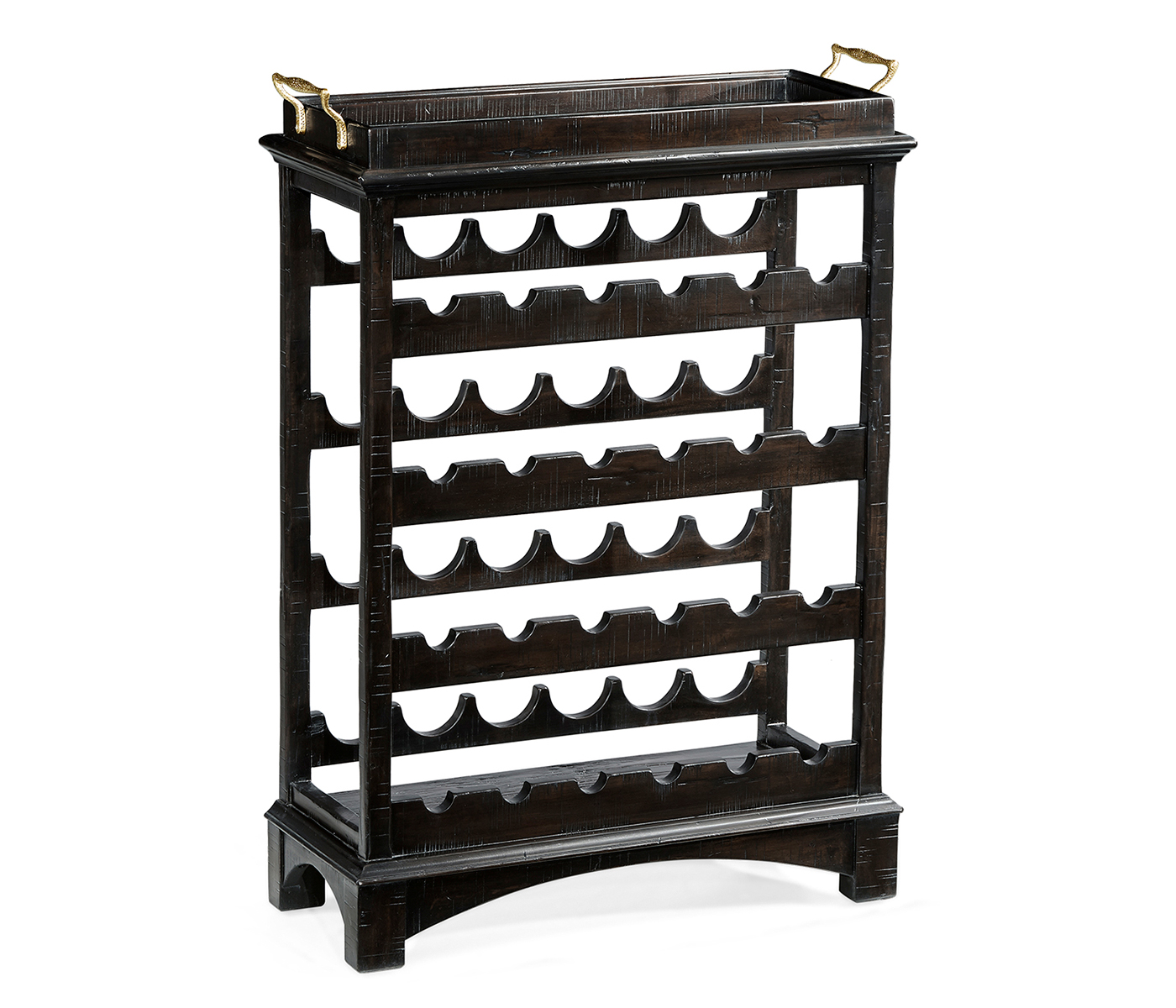 Four-Tier Wine Shelf in Dark Ale