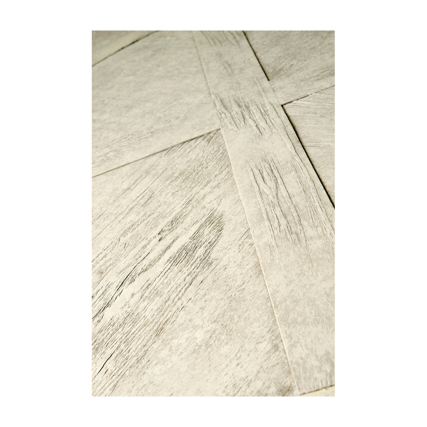 Whitewash Driftwood Round Dining Table with Inbuilt Lazy Susan 72