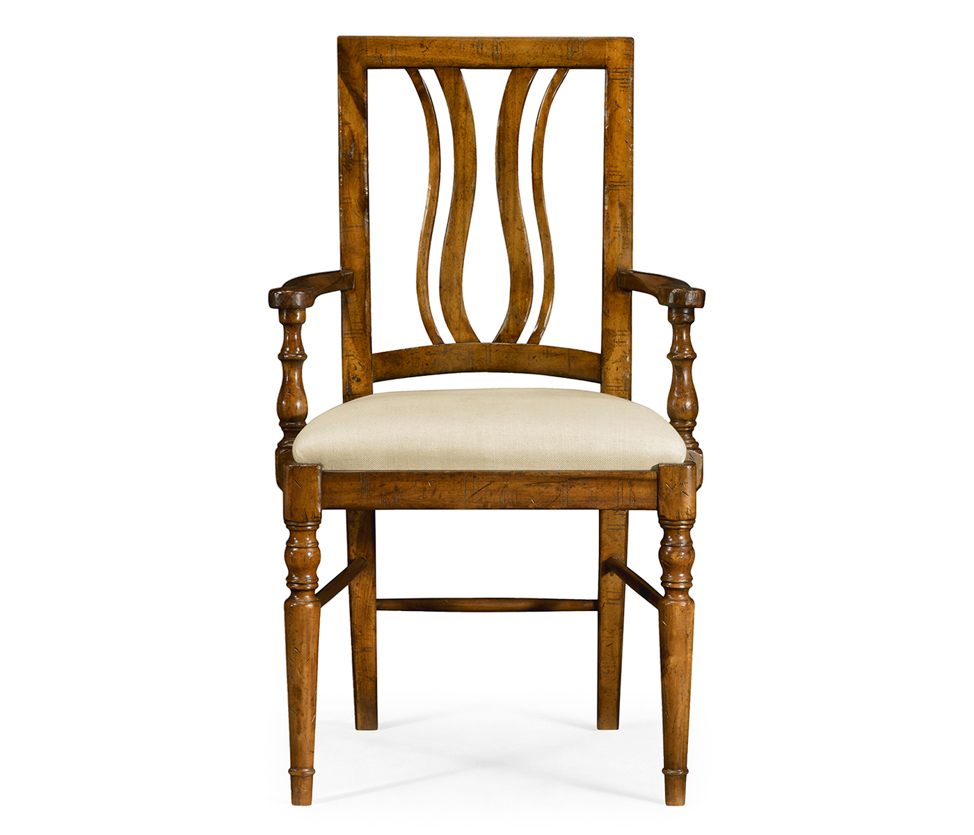 Casual Curved Back Arm Chair