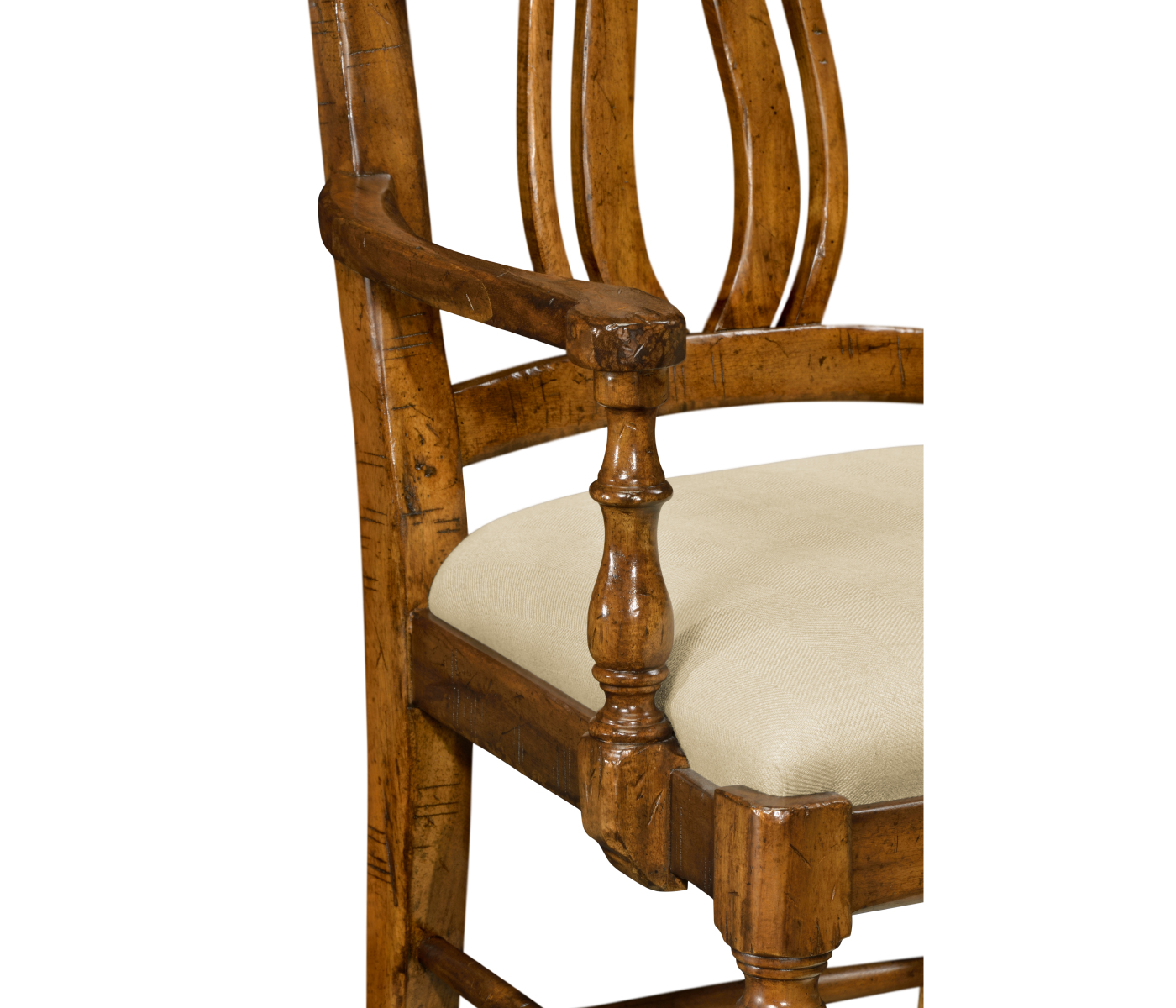 Casual Curved Back Arm Chair