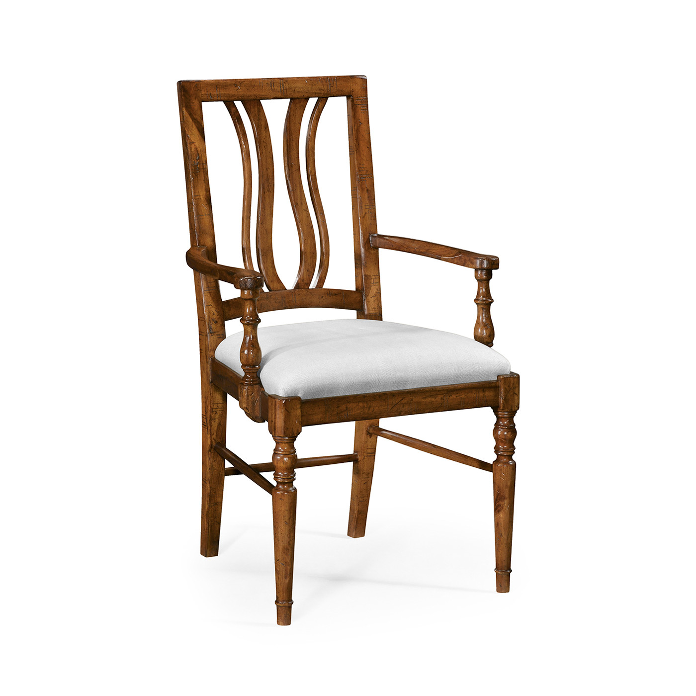 Casual Curved Back Arm Chair