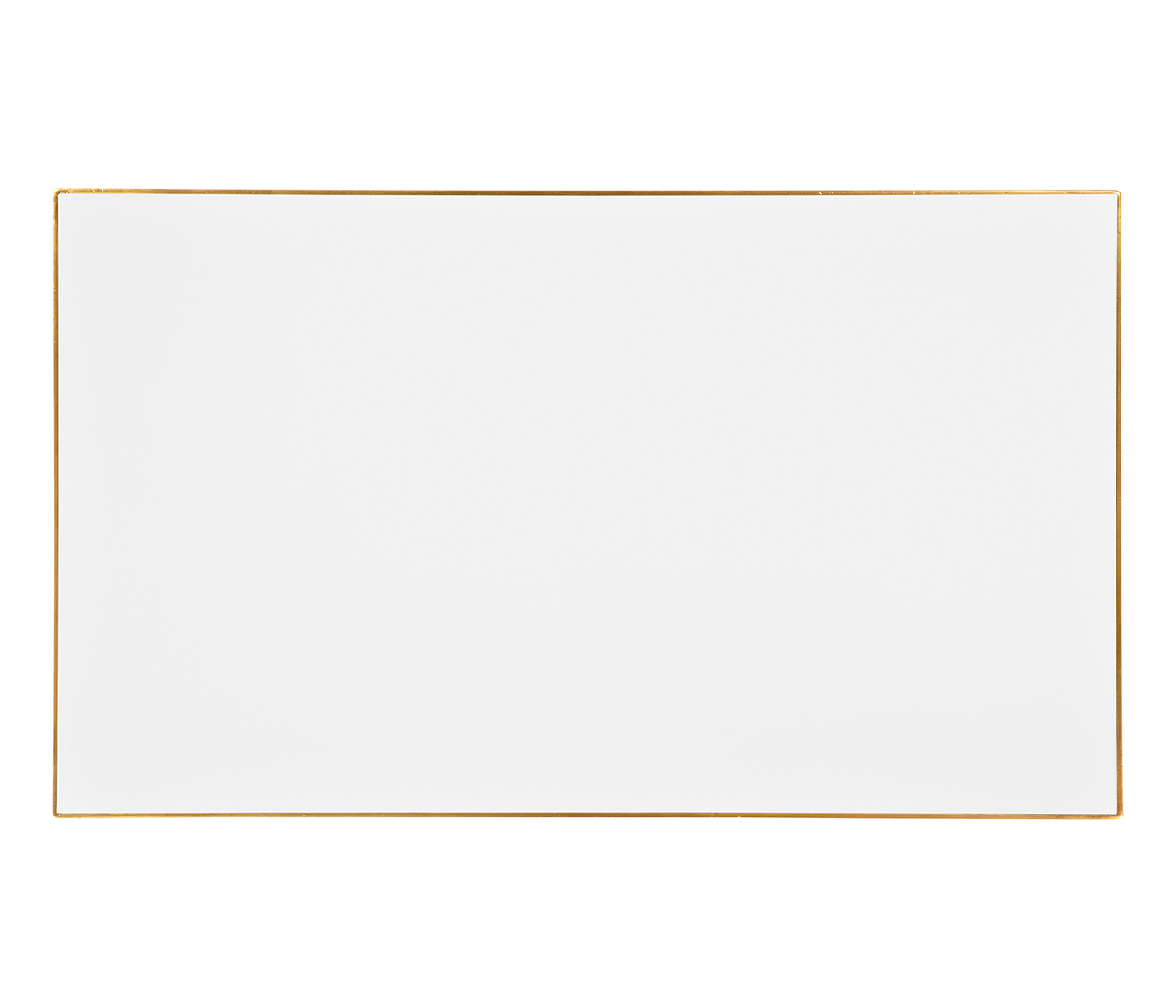 Gilded Iron Rectangular Coffee Table with Biancaneve Top