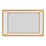 Gilded Iron Rectangular Side Table with A Clear Glass Top