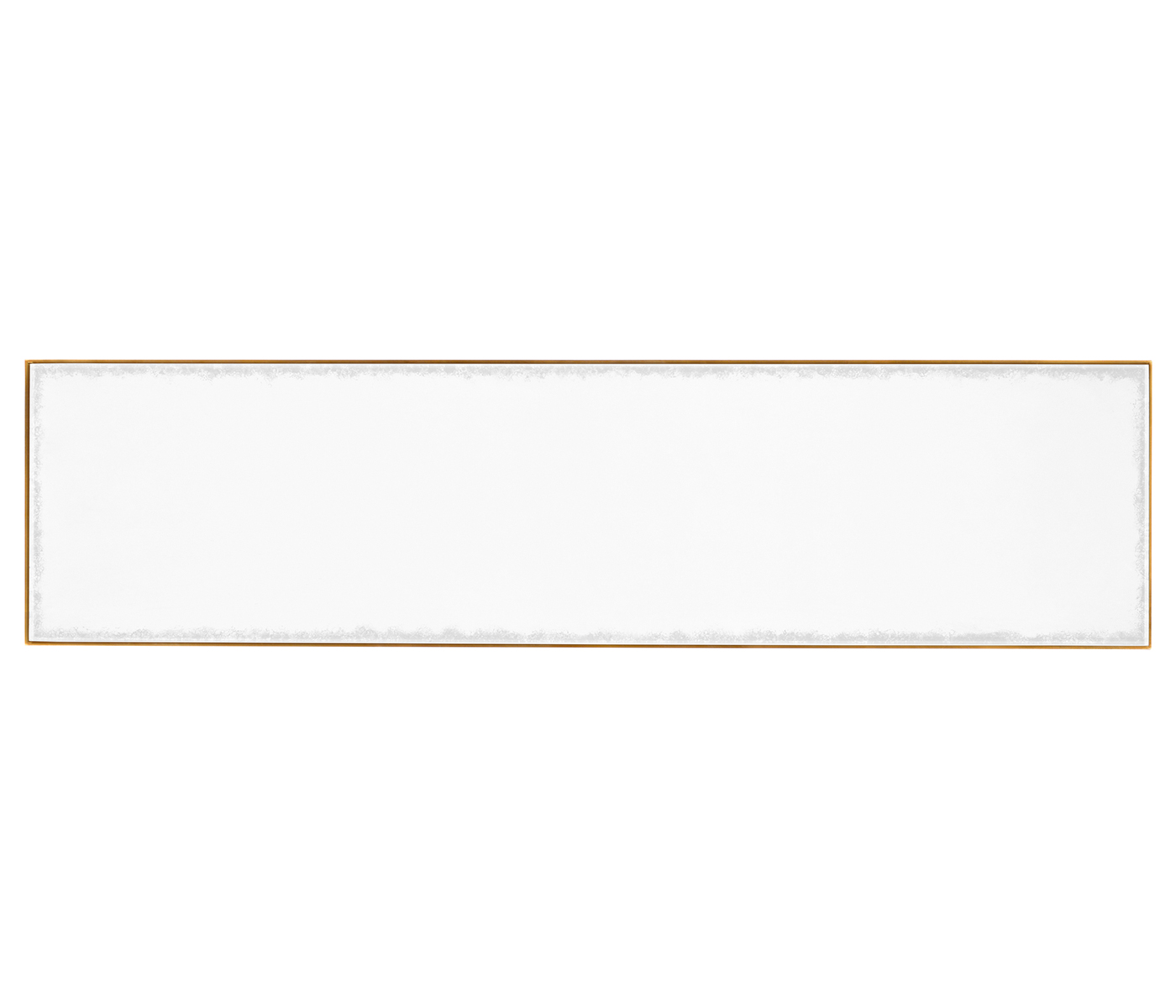 Gilded Iron Large Console Table with An Antique Glass Top