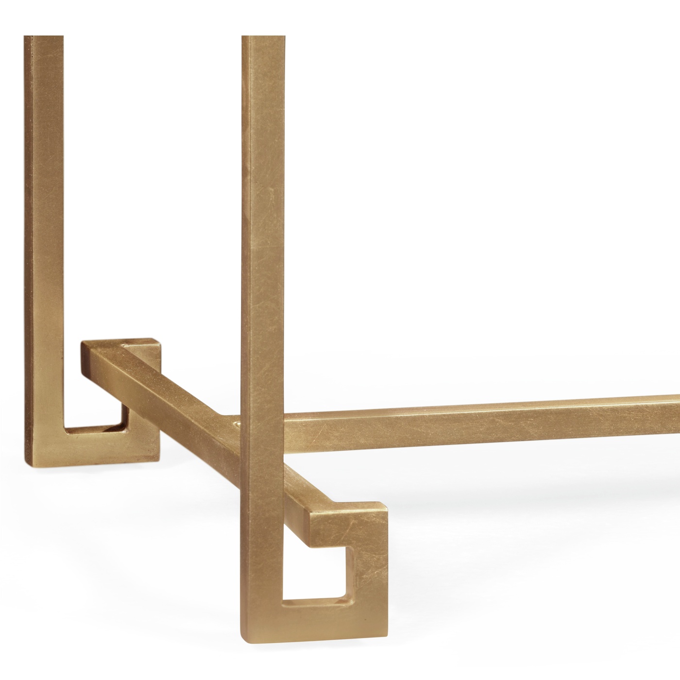 Gilded Iron Large Console Table with Biancaneve Top