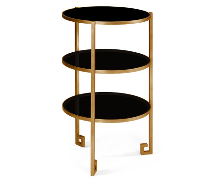 Gilded iron end table