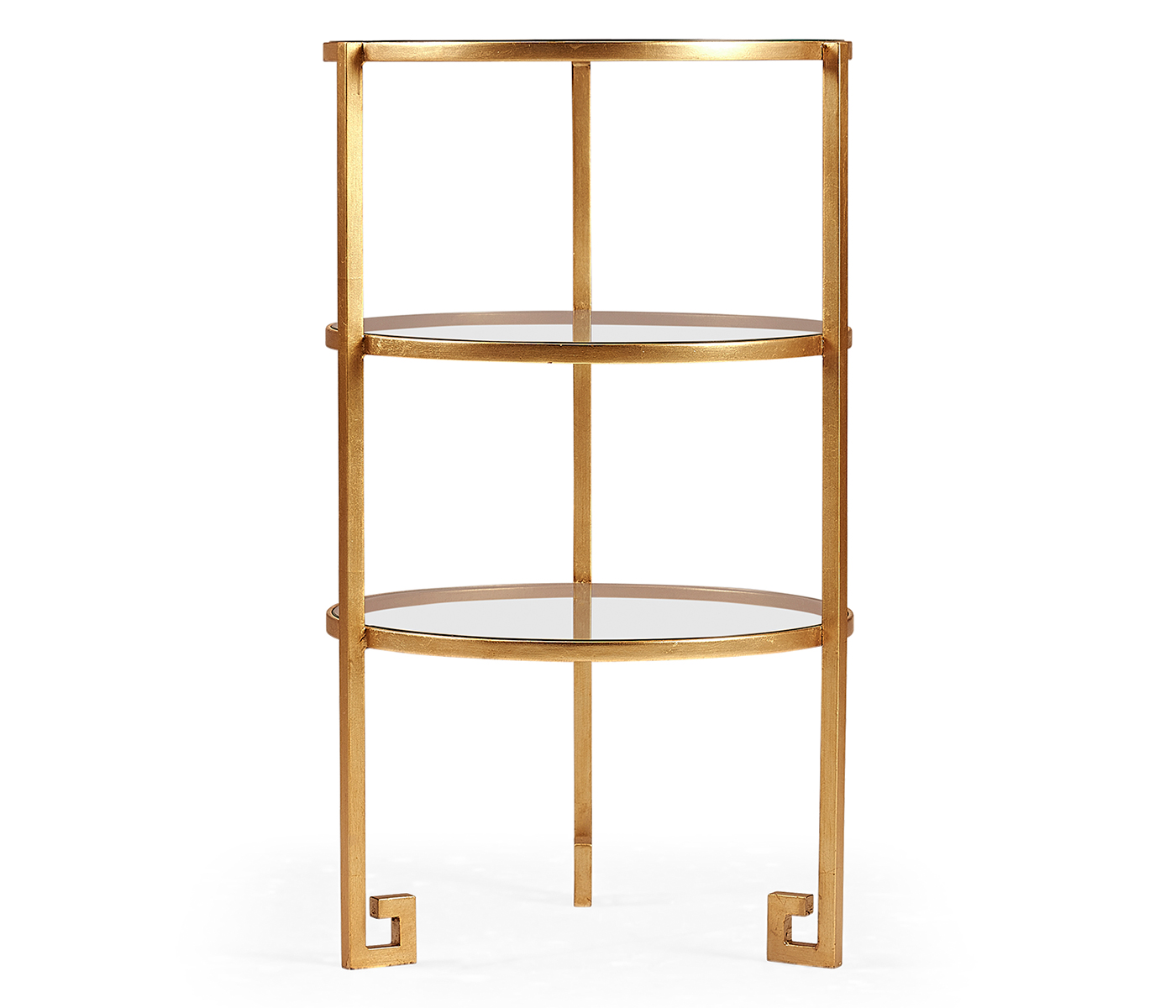 Gilded iron end table