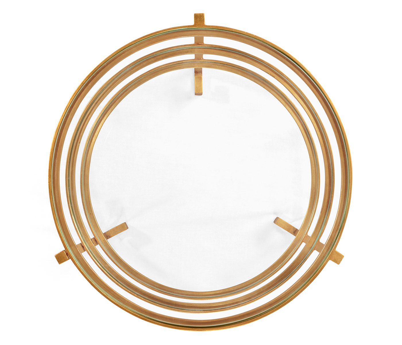 Gilded iron end table