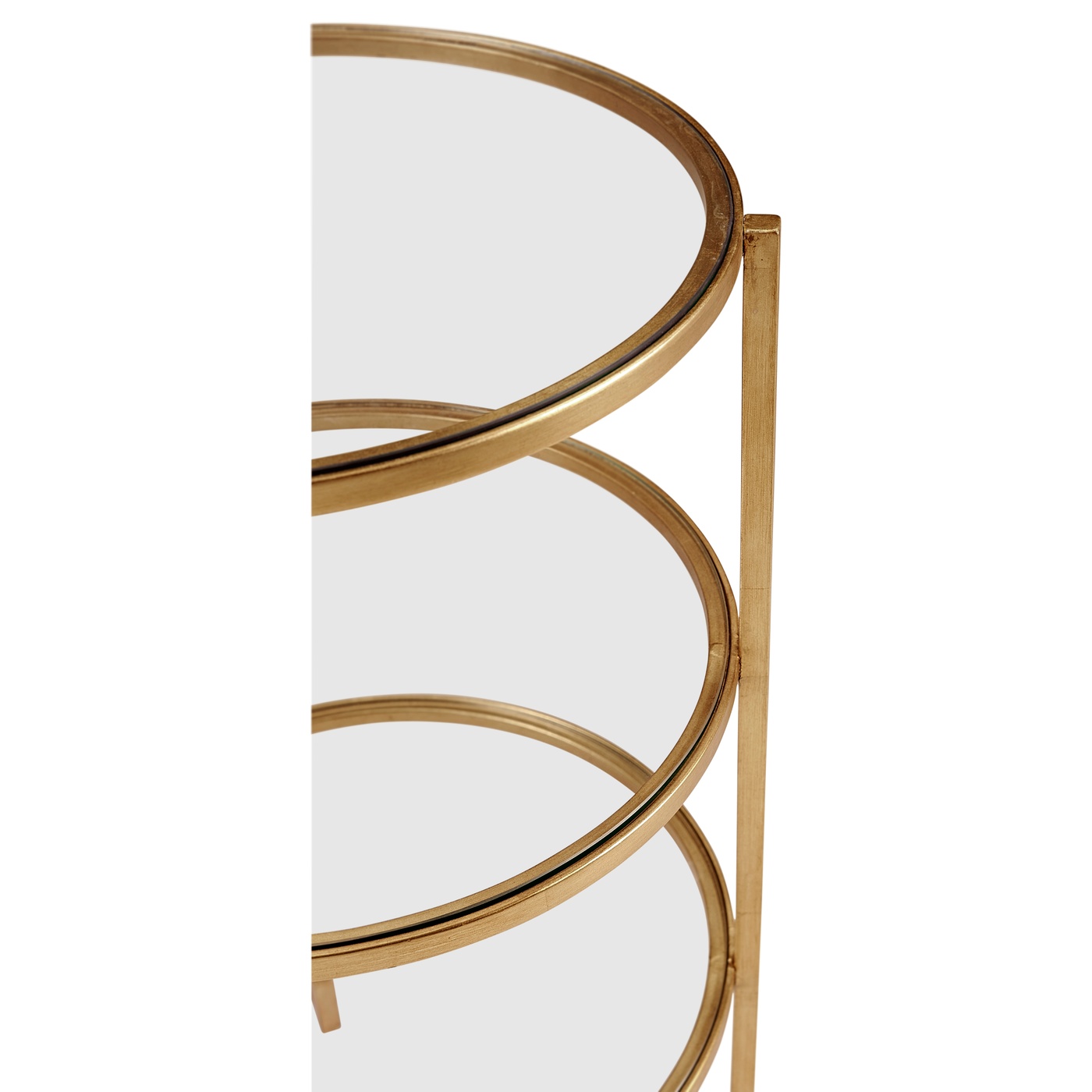 Gilded iron end table