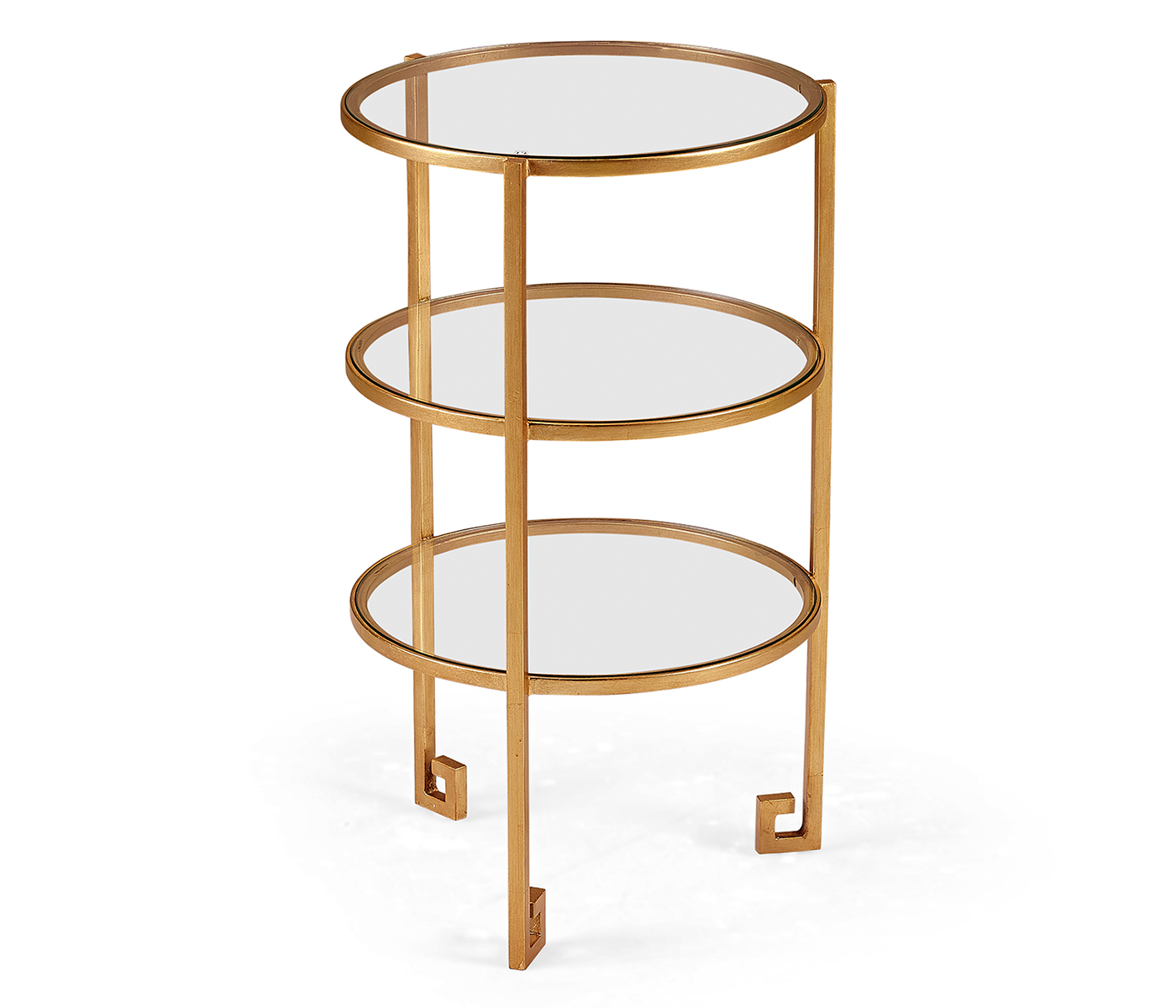 Gilded iron end table