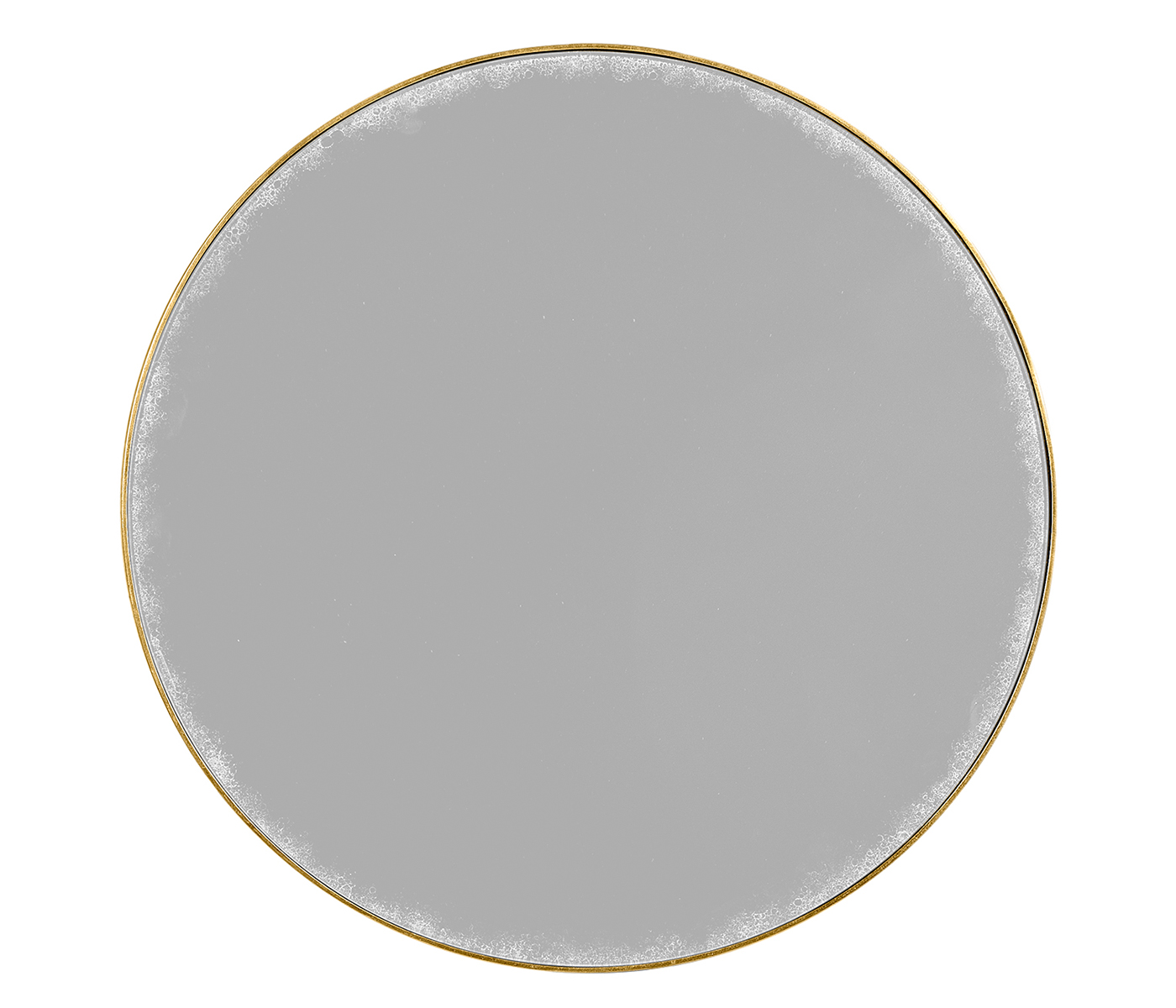 Gilded Iron Round Side Table with An Antique Glass Top